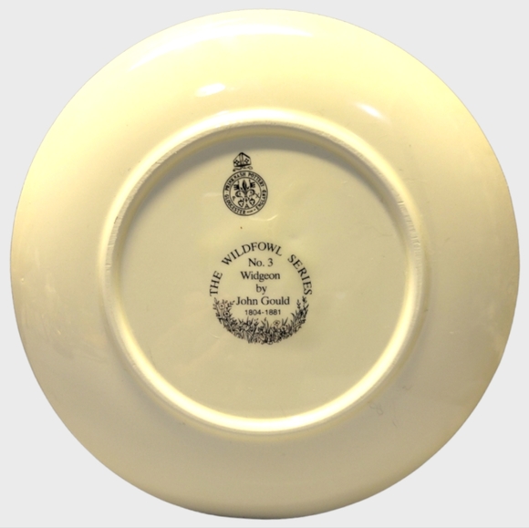 Vtg PRINKNASH POTTERY PLATE EARTHENWARE WILDFOWL SERIES PLATE NUMBER 3 WIDGEON - Picture 2 of 3